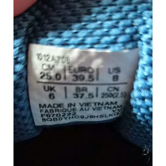 ASICS Gel Venture 8 Womens Sz 8 Deep Sea Teal/Blazing Coral Trail Running Shoes - Picture 5 of 8